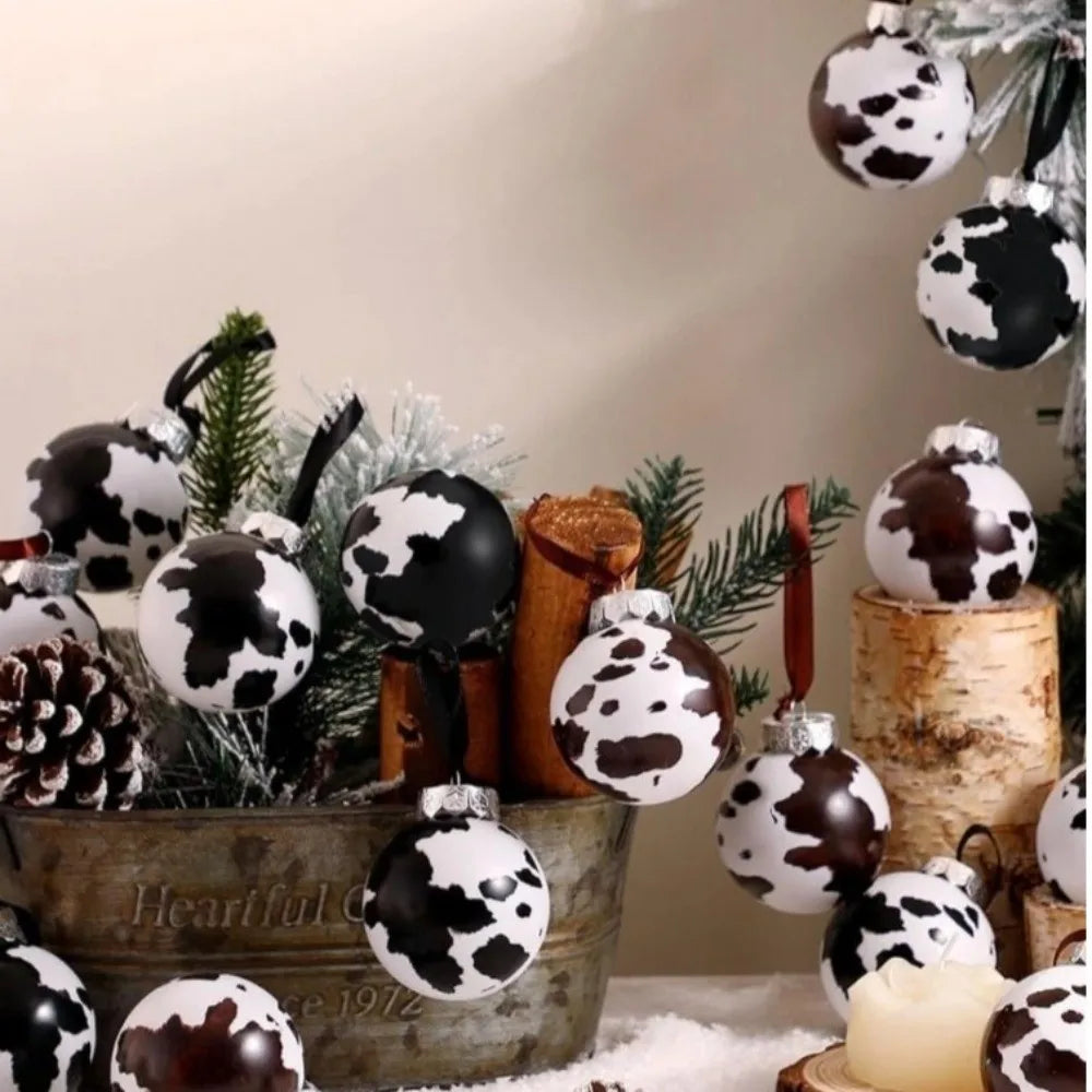 CowPrint Ball Ornament Bruchfest - Kapazität 12/24, Größe 6 cm, Leistung 0 W