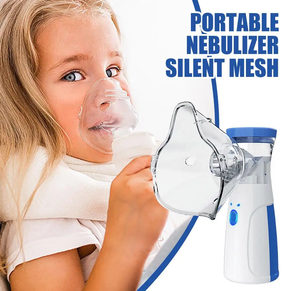 Portable Outdoor Nebulizer Silent Mesh Mini First Aid Kit Handheld Asthma Inhaler Atomizer Kids Adult Saving Emergency Device