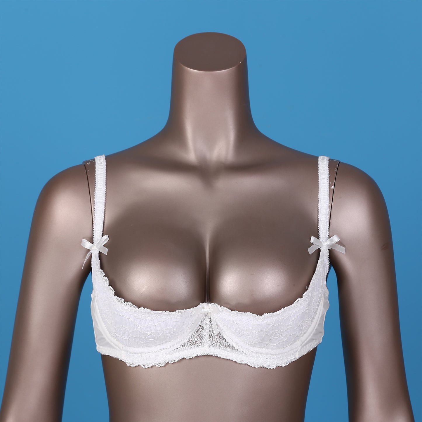 Sutien elegant pentru femei, cu 1/2 cupă, cu întăritură, push-up, dantelă, cu căptușeală, bandană, bretele reglabile, lenjerie intimă, spate cu cârlig, bustieră