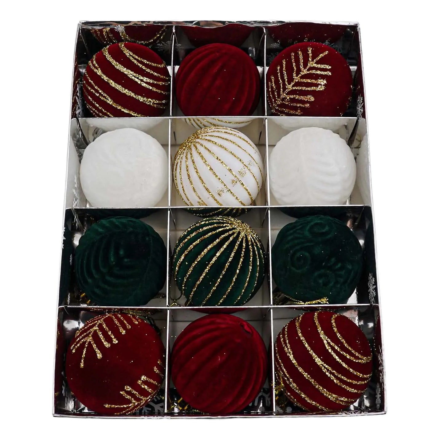 Choice Christbaumkugeln Glitzernde Kugeln - Inhalt 12 Stück, Durchmesser 6 cm