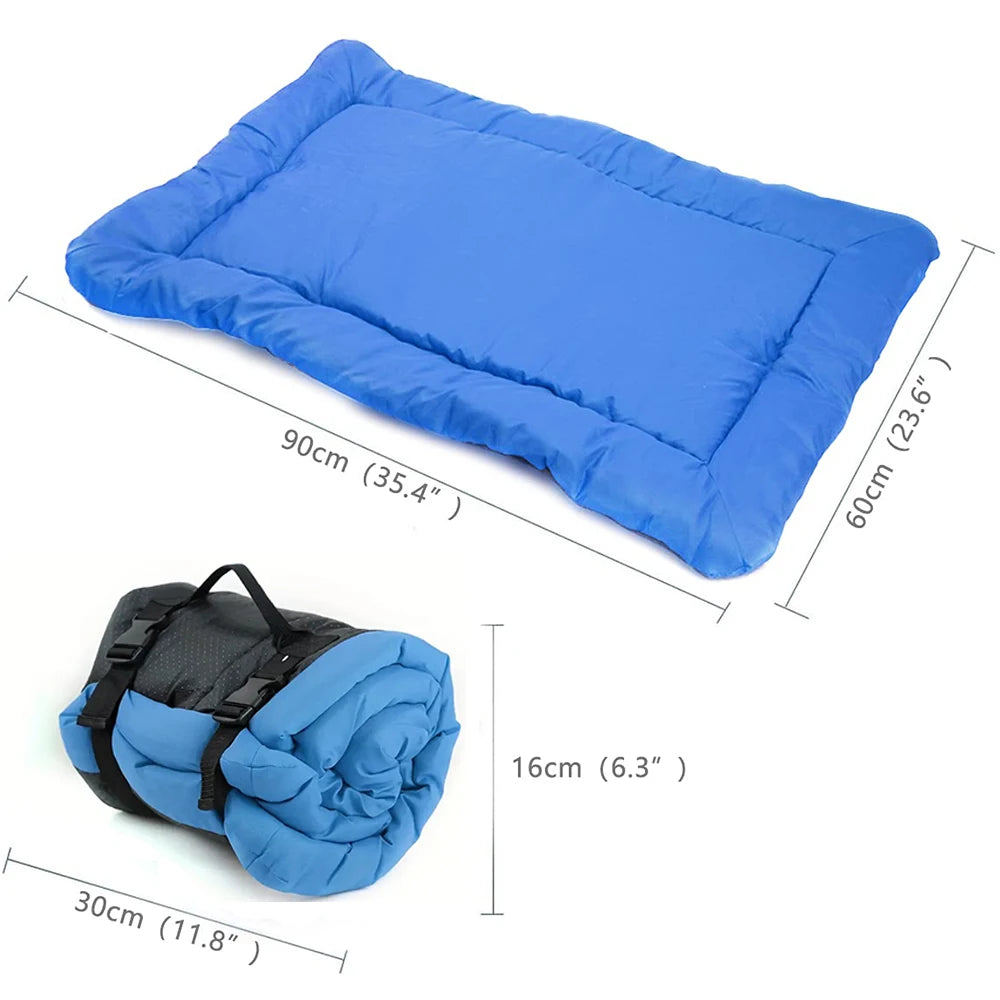 Hundebett 2025: PETRAVEL Outdoor Dog Bed Portable Camping Travel - Foldable Dog Mat Waterproof Non-Slip Machine Washable Pet Accessories Collection