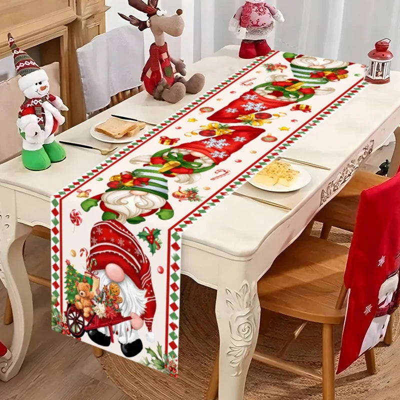 SantaHome Tischläufer Weihnachtszauber - Maße 30x180 cm, Baumwolle