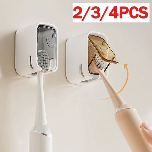 NONEM Zahnbürstenhalter Wandmontage - Kapazität Vier Zahnbürsten, Größe25x9x6