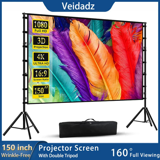 Projektor-Leinwand 2025: VEIDADZ Portable Stand-Screen - Home Theater Collection