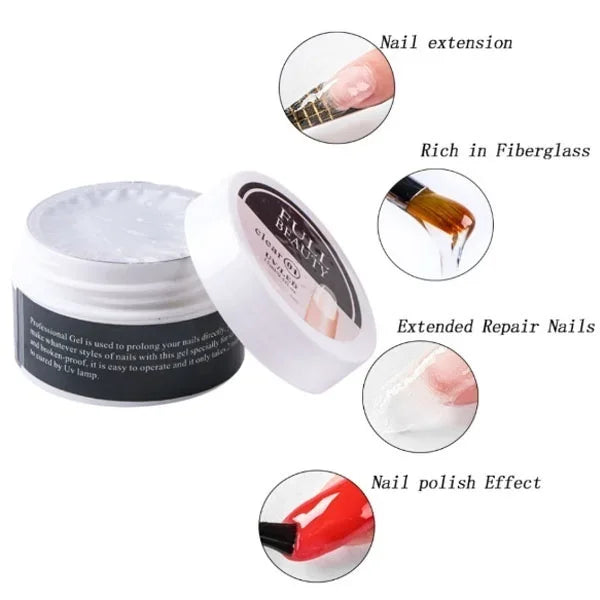 Nagel Extension Gel UV LED 2025 - Gelee Beauty Erweitert Modell Gel - Nagel Kunst Lack Reparatur Gebrochene Nägel Gel Erweitern Nagel Spitzen