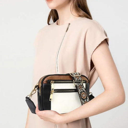 Women's Crossbody Bag Faux Leather Small Shoulder Bag With Adjustable Strap Crossbody Purse Handbag For Daily Travel Commute