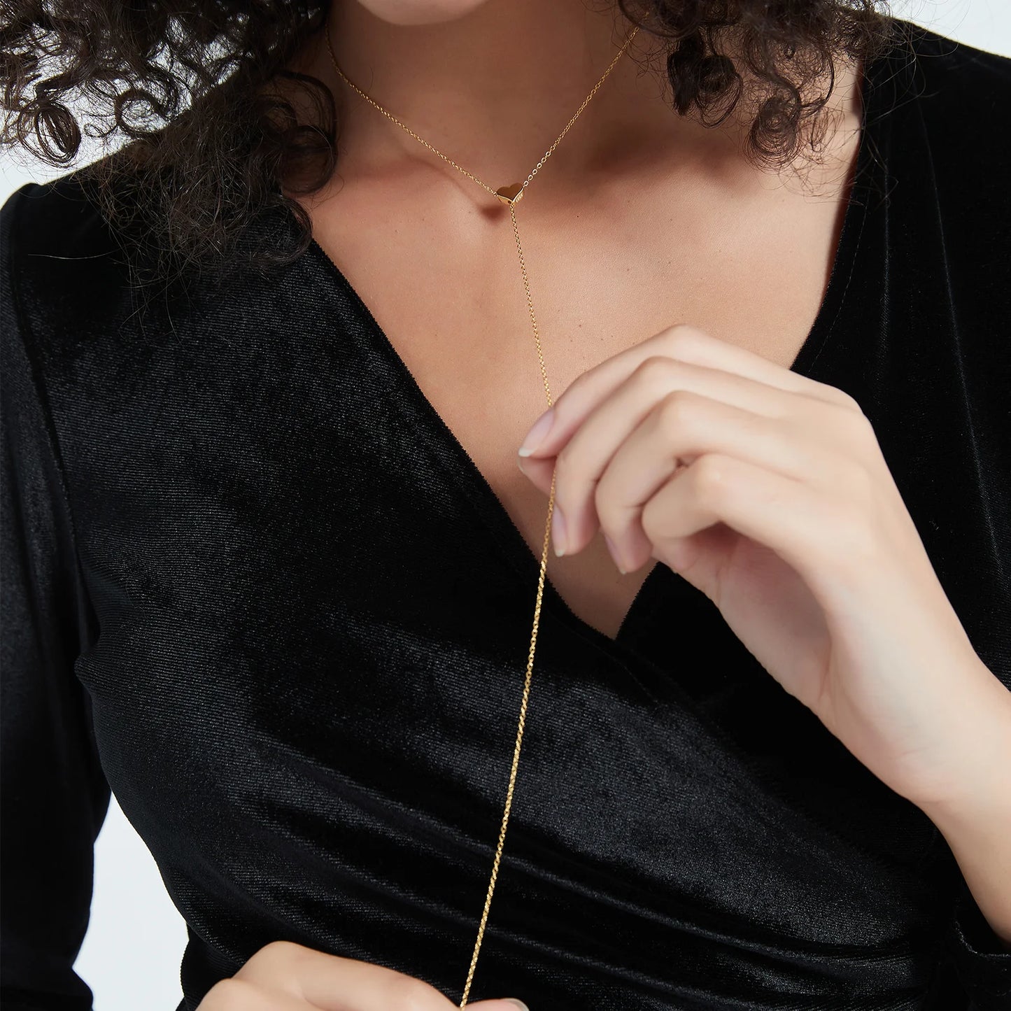 ANDYWEN 925 Sterling Silber Transformer Kette Herzanhänger Charme Halskette Choker vergrößerbar Frauen Luxusjewekry