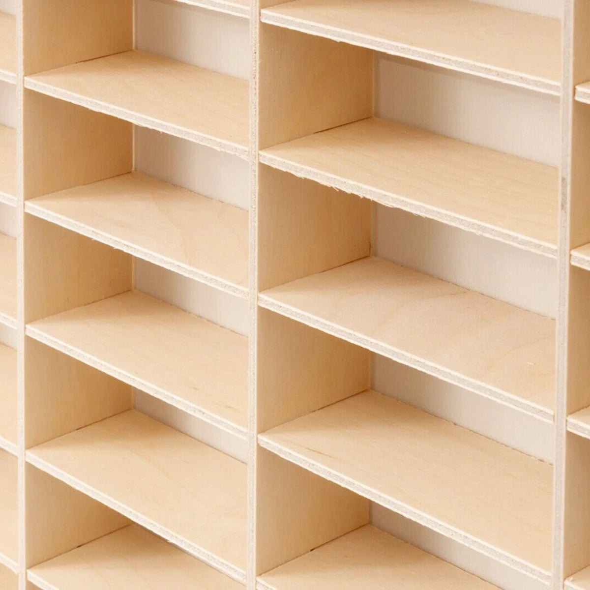 NONE Ausstellungsregal Massivholz 80 Fächer 77,5x4x47 cm