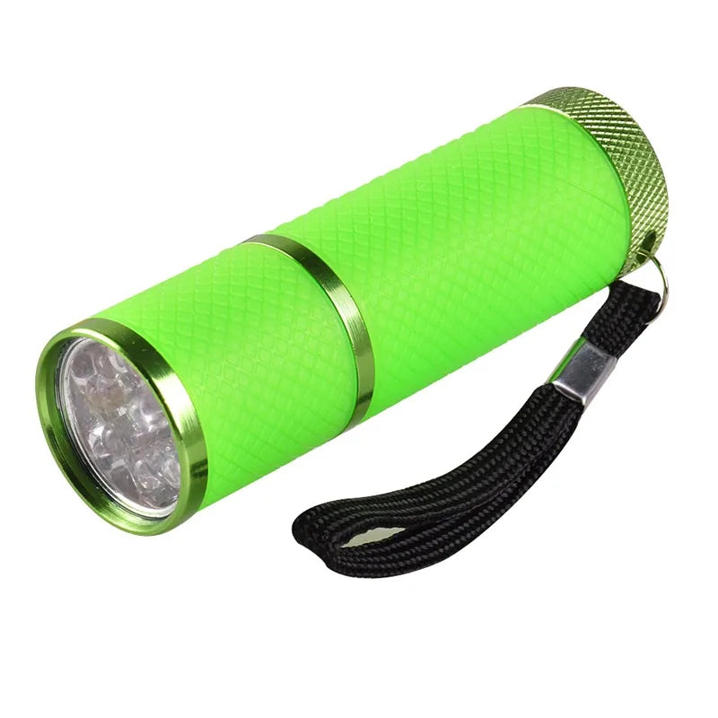 Portable Nail Cure LED Light Lamp 4-Colors Flashlight Gel Curing Lamp UV Currency Detector Lamp Nail Dryer Manicure lamp #LD012#
