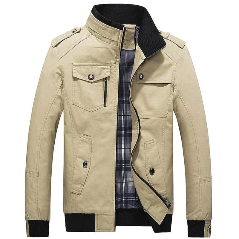 SCHEIFELE Bomberjacke Pilotstil - Baumwolle Taschen, Normal