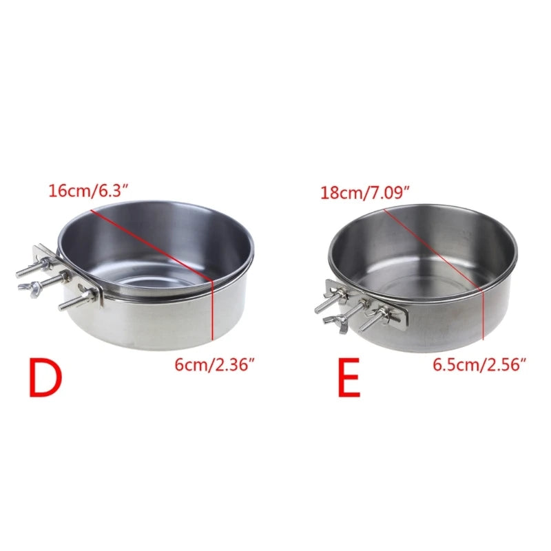 Pet Cage Feeder Water Bowl Food Dispenser for Small Medium Large Cats Dogs Pet Feeding Solution for Cats Dogs Drop Shipping