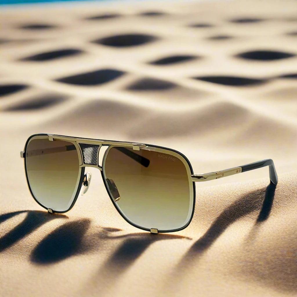 Mach five high quality titanium fashionable sunglasses