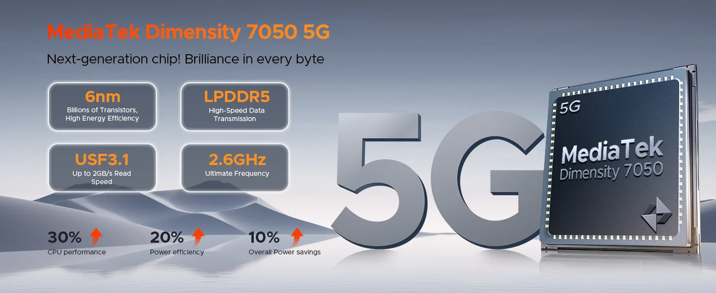 DOOGEE V Max Pro Robustes 5G Smartphone - 22000mAh 33W 6,58 Zoll