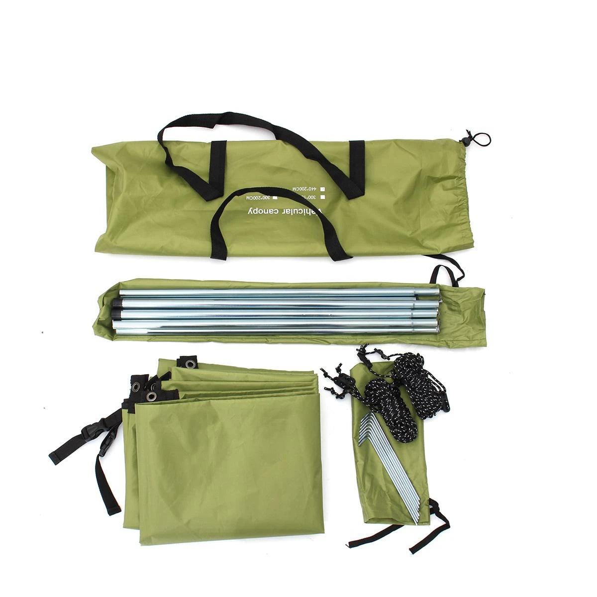 Camping Tent Family Automobile Suv Side Roof Top Sun Shelter Car Truck Sunshade Canopy Anti-UV Waterproof Rainproof Car Awning