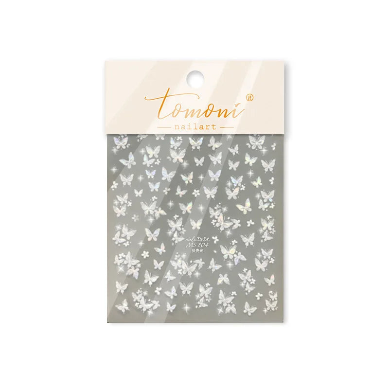 Hign MS803 5D Glänzende Nail Art - 1 Blatt PET 8.3x10mm