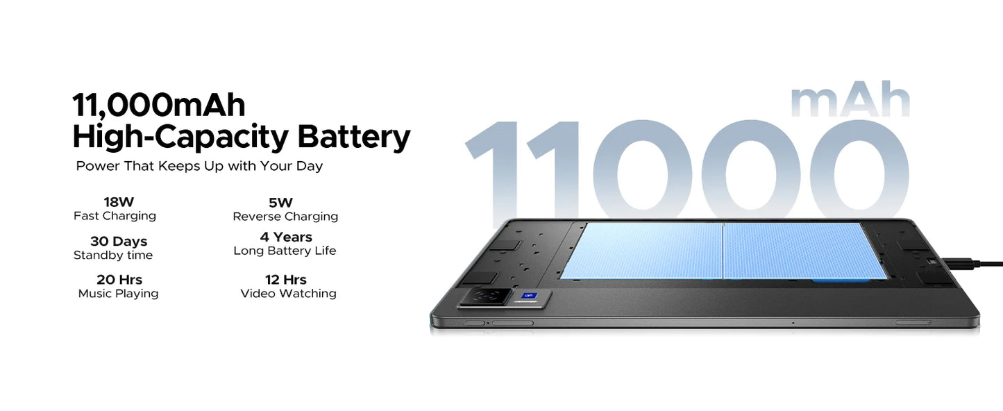 DOOGEE U13 Ultra Slim Tablet - Speicher 6GB RAM 256GB Akku 11000mAh