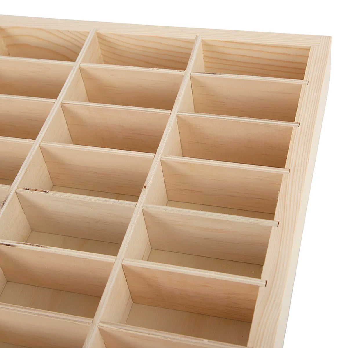 NONE Massivholz-Wandaufbewahrungsbox 60 Fächer Maße 58,5 x 64,5 cm