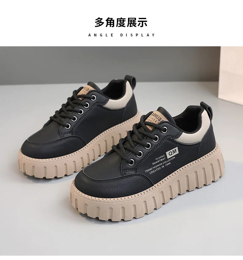 CEENIU TG00352 Plateau Sneaker Komfort - 5cm Absatz, PU