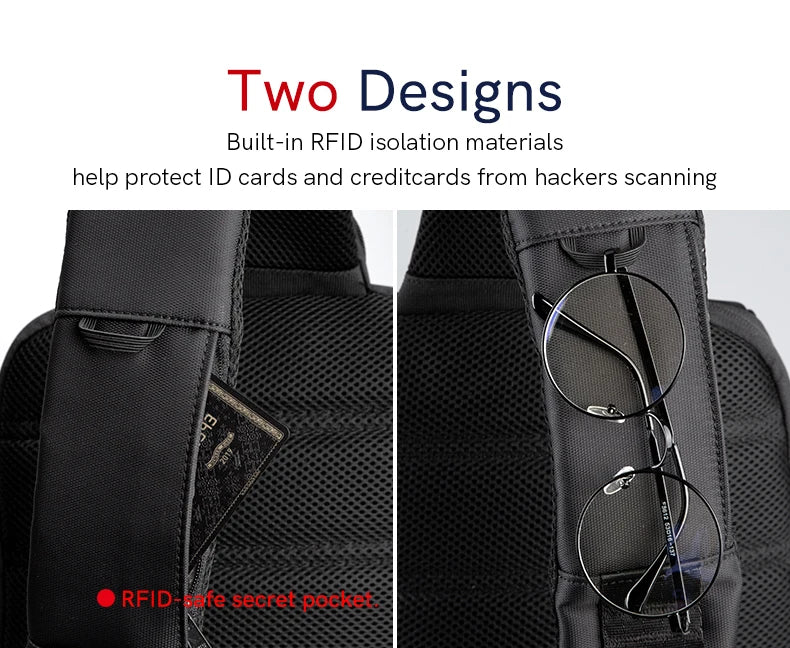 Laptop-Tasche 2025 - 13.3-14 Zoll Crossbody Messenger Rucksack Schule Studium