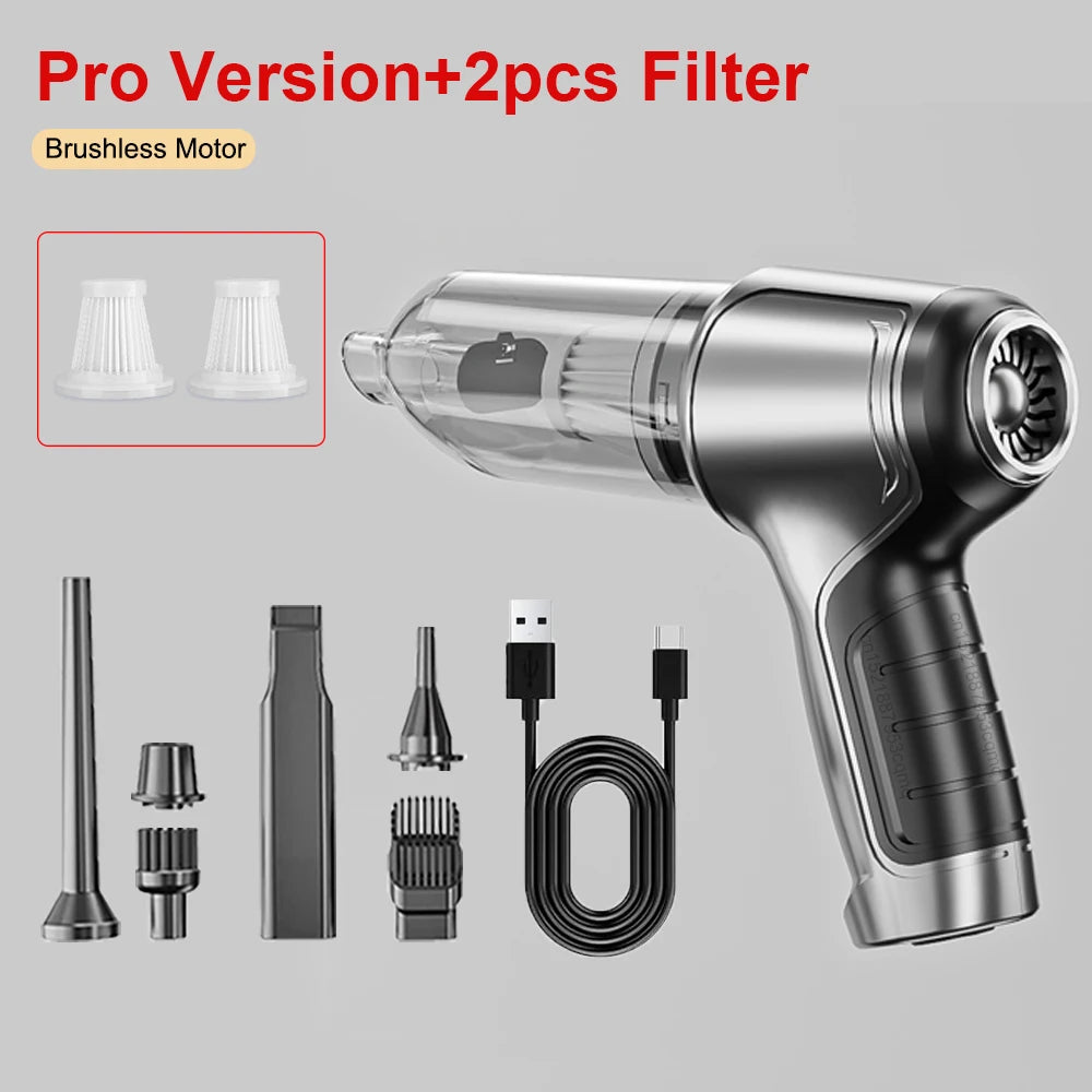 Portable Car Vacuum Cleaner 95000PA Wireless Handheld Vacuum Cleaner Powerful Mini Home Car Cordless Vacuum Cleaner Blower