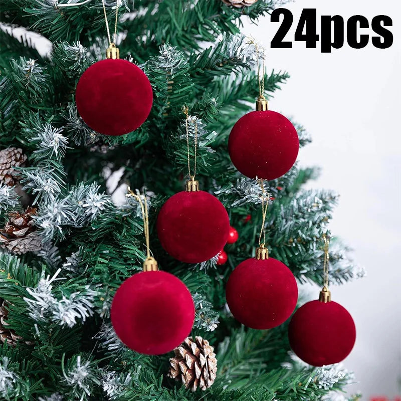 Choice Velvet Weihnachtskugeln Unzerbrechlich - Kunststoff, 6 cm, 30 St.