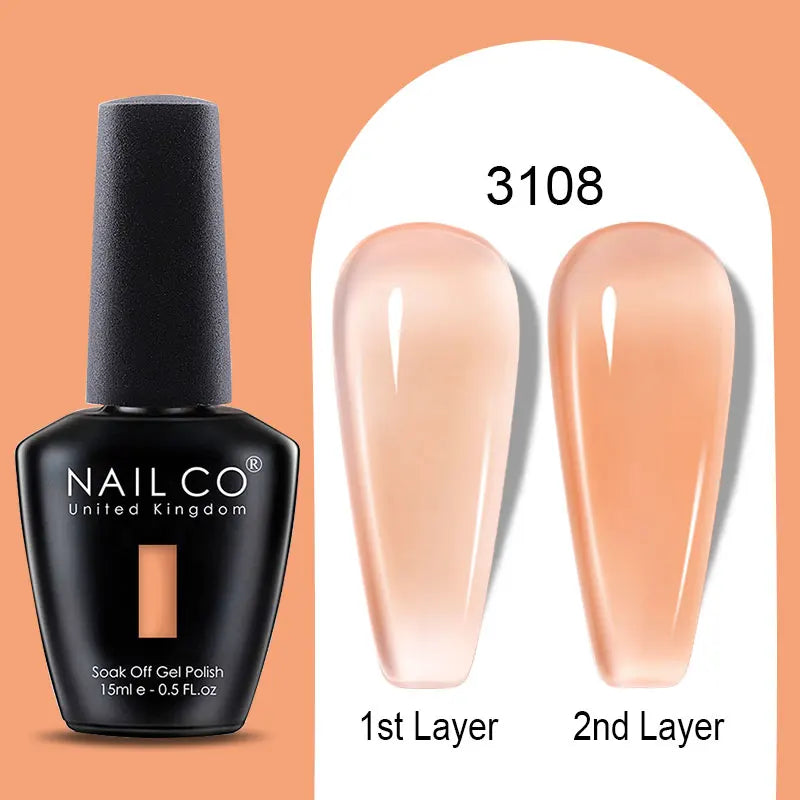 NailCO Gel Nail Polish Nail Art Translucent Vernis Semi Permanent UV LED Lamp Gel Manicure for Gel Polish Nail Glue Productos