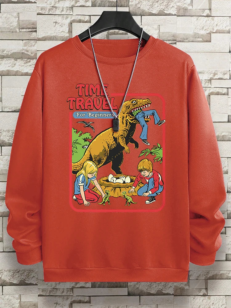 Teekossc Sweatshirt Harajuku Druck-M L, Polyester, O-Kragen