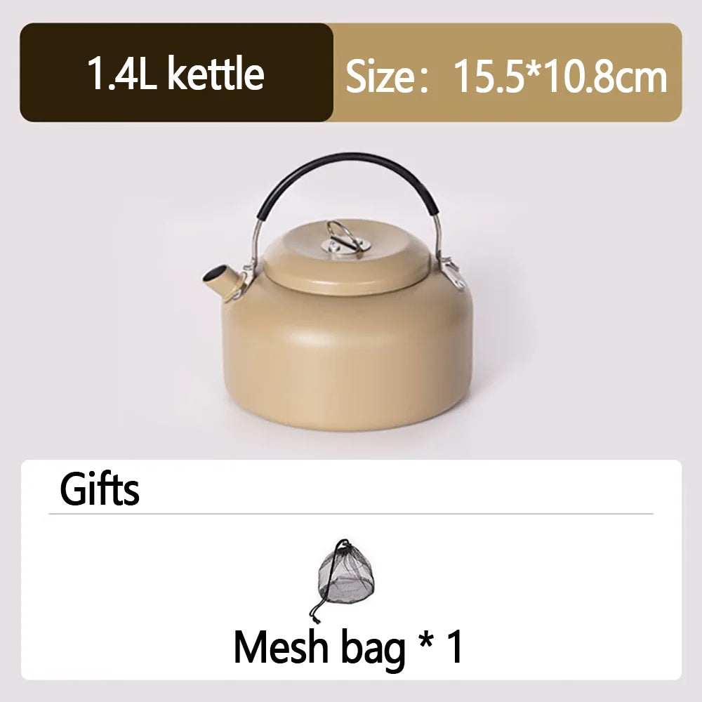 Outdoor Camping Cooker Set Outdoor cookware camping cookware Wild water kettle Cooking Cooker Portable set pot picnic equipment