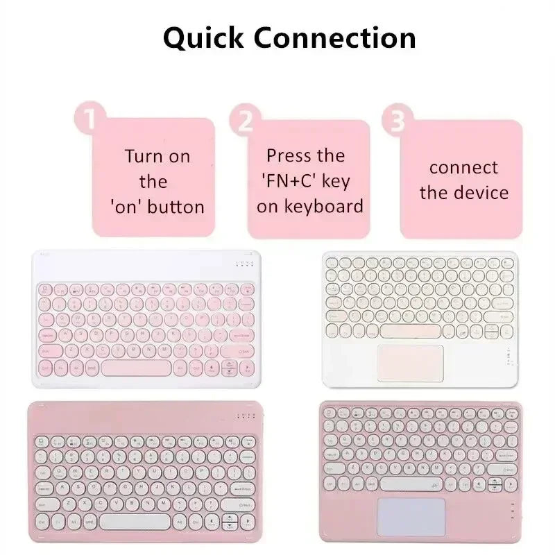 Hülle für Huawei Honor Pad X8 Keyboard Tablet Cover