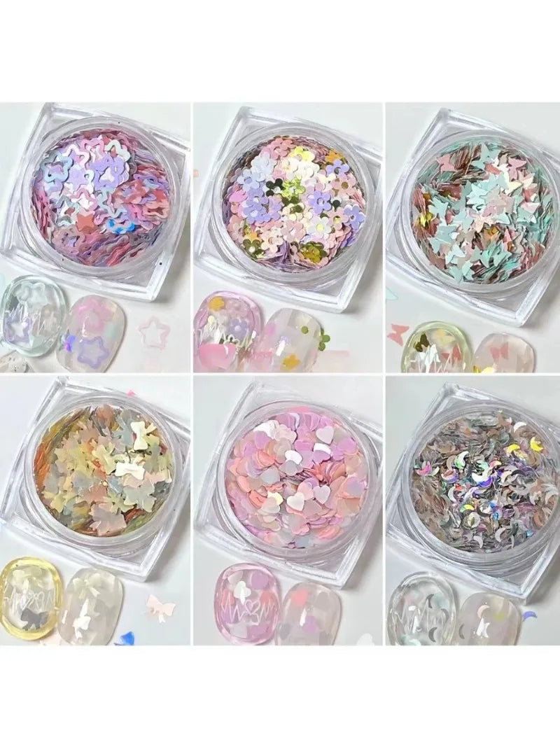 Choice Dopamine Schmetterling Holo - 6 Stk Nagel Sticker