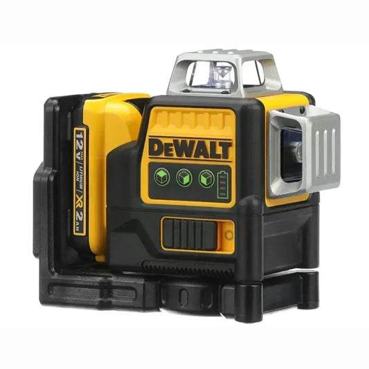 Nivelă laser verticală Dewalt DW089LG, 360 de grade, cu baterie litiu de 12V, 12 linii, pentru exterior, cu nivelă verde