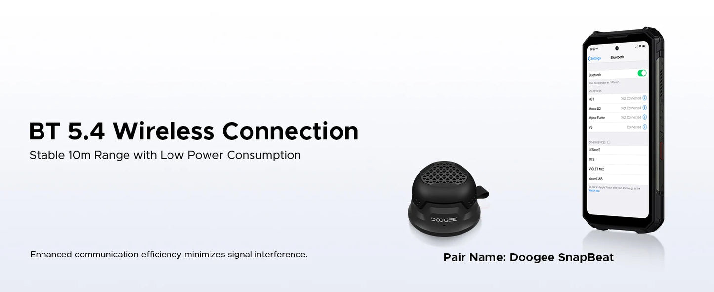 DOOGEE SnapBeat Magnetischer Bluetooth Lautsprecher - 12h Bis 25 W Mini