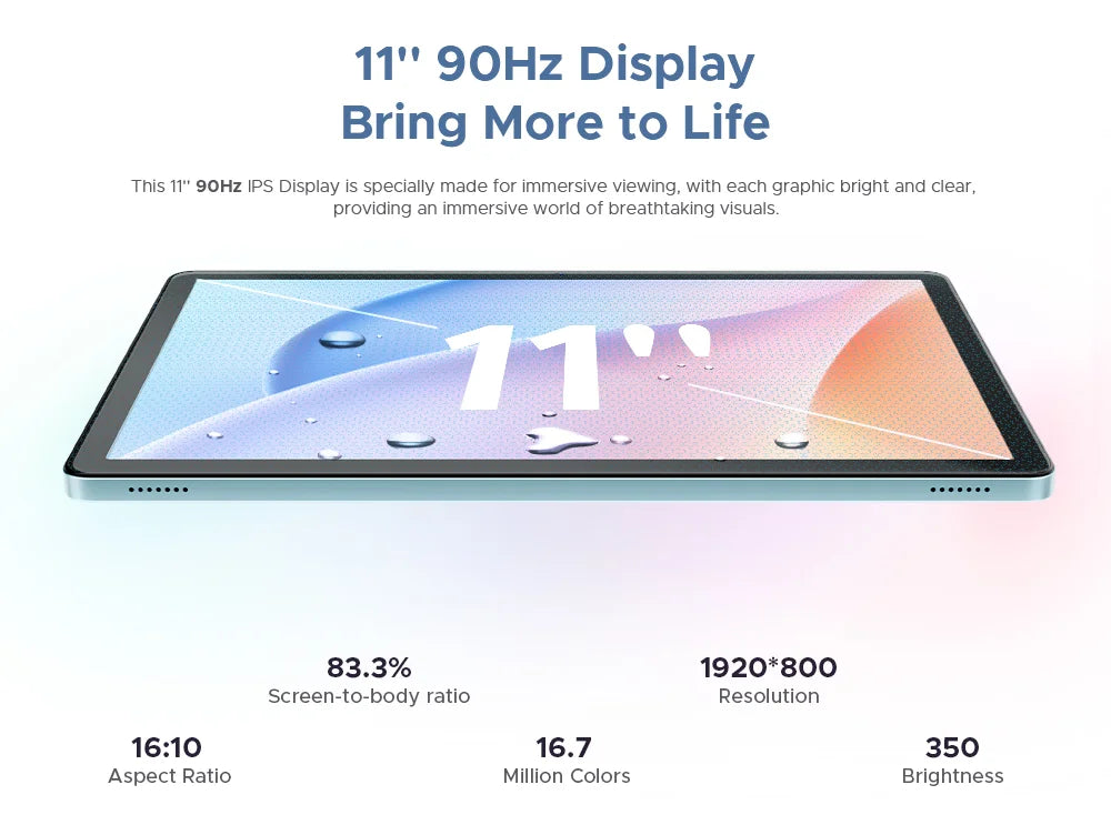 DOOGEE Tab G6 2-in-1 Tablet - 11 Zoll Display 8000mAh Akku 6GB RAM
