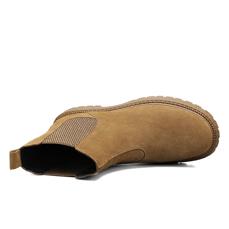 YeinshaarsCN HighTop Leder Stiefeletten Vielseitige - Knöchelhoch, Leder, Reißverschluss