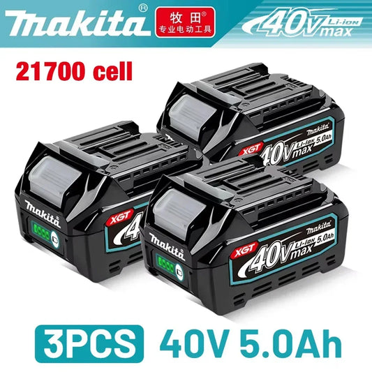 🔋Makita 40V battery cutting machine rechargeable lithium-ion 21700 cell original battery 5.0Ah, 40V, BL4025，BL4040，BL4050🔋