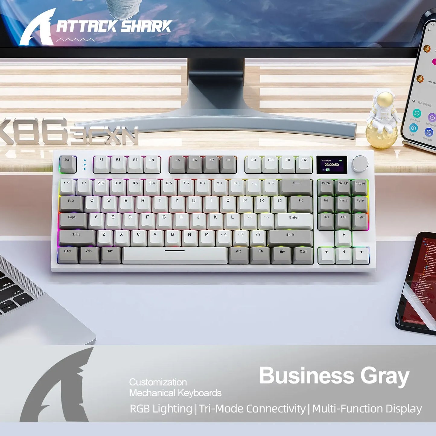 Gaming Tastatur 2025 - K86 Wireless Hot-Swappable Mechanical Keyboard