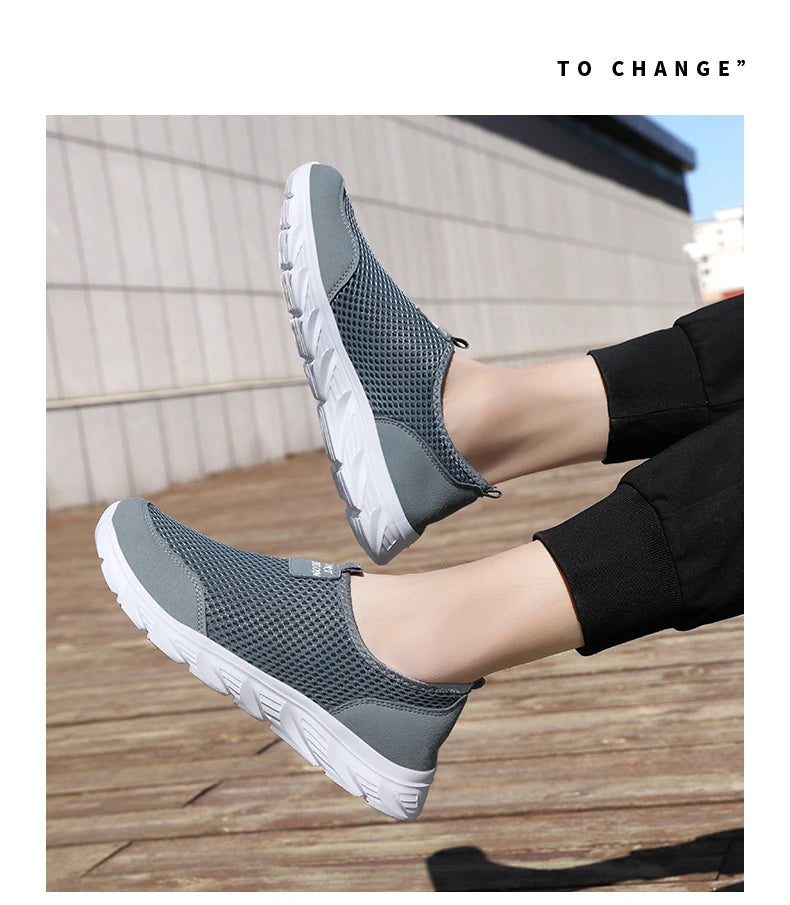 Men's Sneakers Breathable Men Casual Shoes Outdoor Male Slip On Loafers Walking Sneakers Tennis For Men