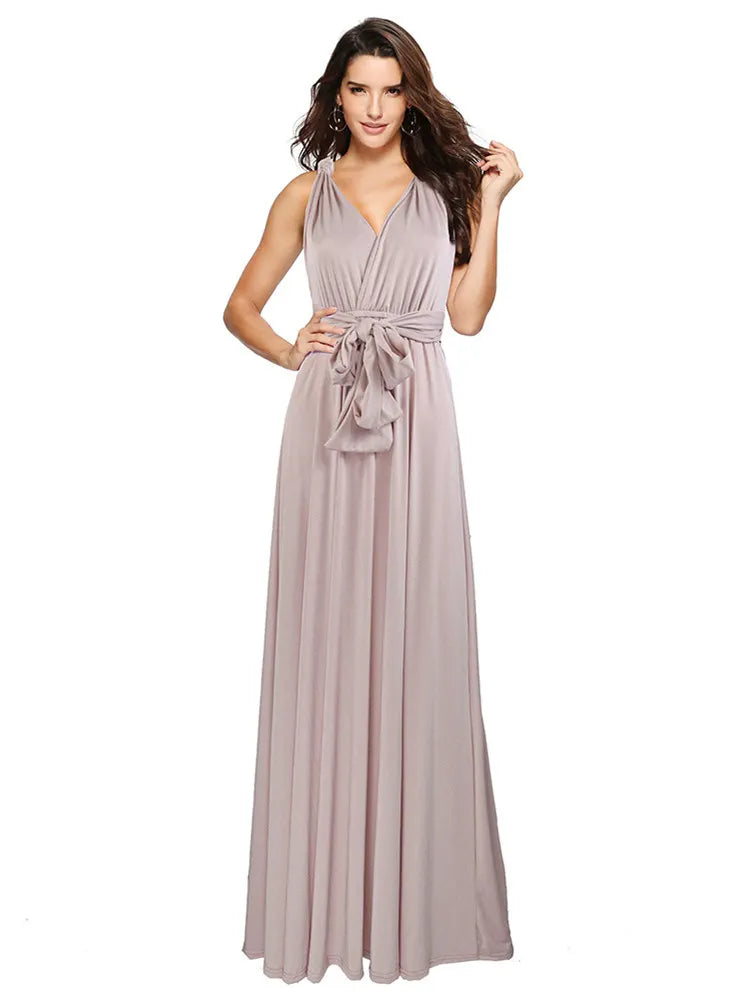 Sexy Women Boho Maxi Club Dress Red Bandage Long Dress Party Multiway Bridesmaids Convertible Infinity Robe Longue Femme