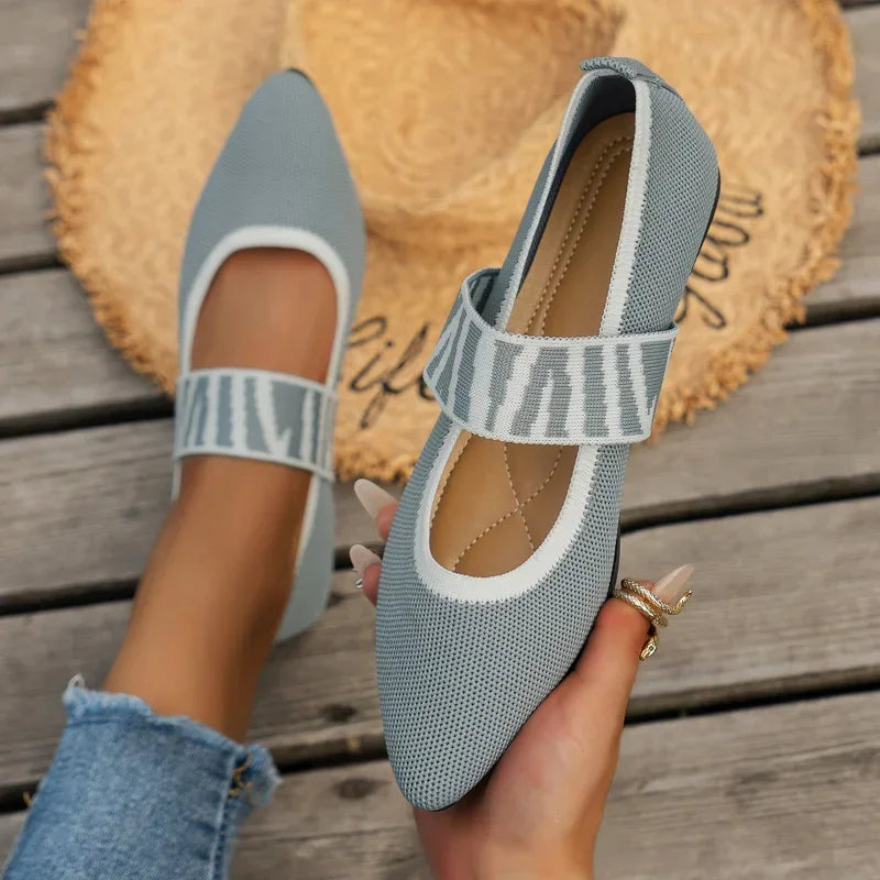 New Women's Ballet Flats Casual Shoes Low Heel Barefoot Elegant Woman Sneakers  Comfortable Pointed Toe on Offer Women's Shoes