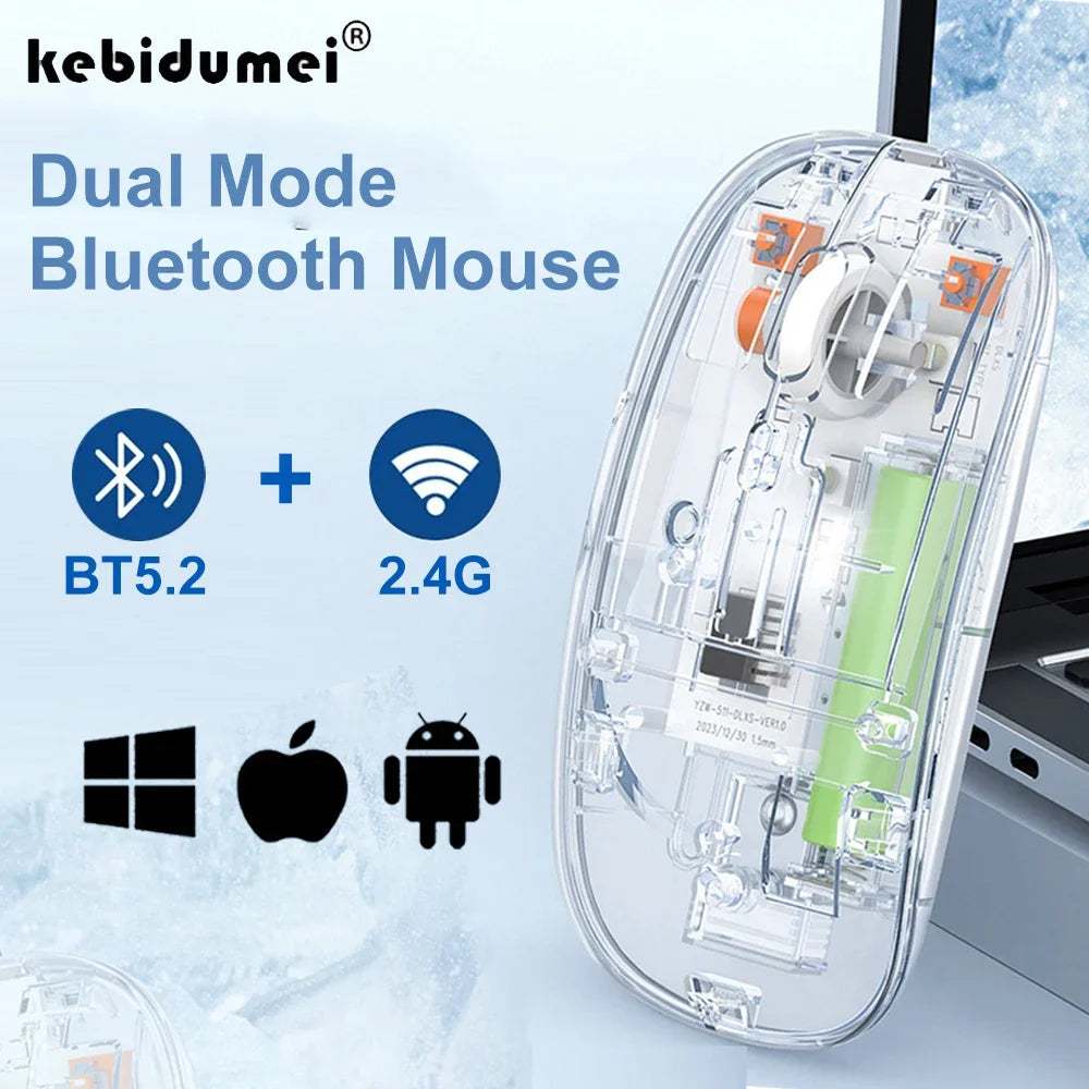 CT T1 Leise Bluetooth-Maus - 1600 DPI, 500mAh, 2.4G
