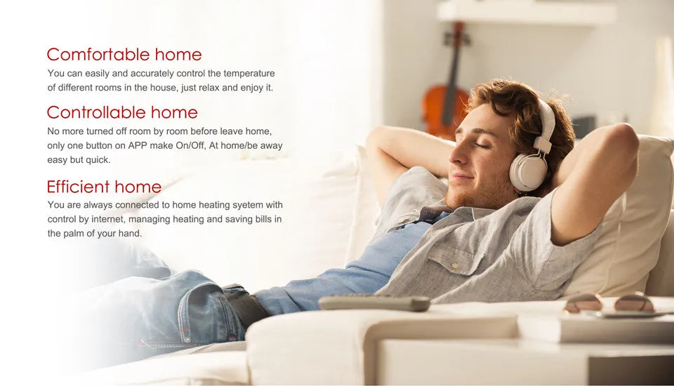 Smart-Thermostat 2025: POER Wireless WiFi Heizung - Digital Temperaturregler Gaskessel Alexa Collection