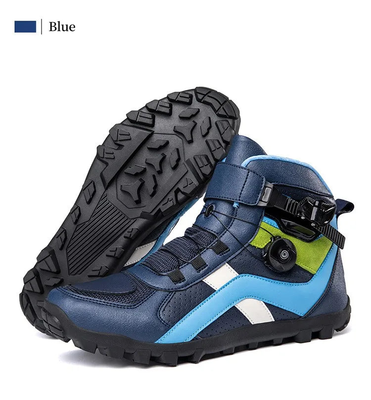 Ghete de motocicletă CN Guangdong cu talpă antiderapantă - Mărimea 39-45 Ghete din piele de vacă