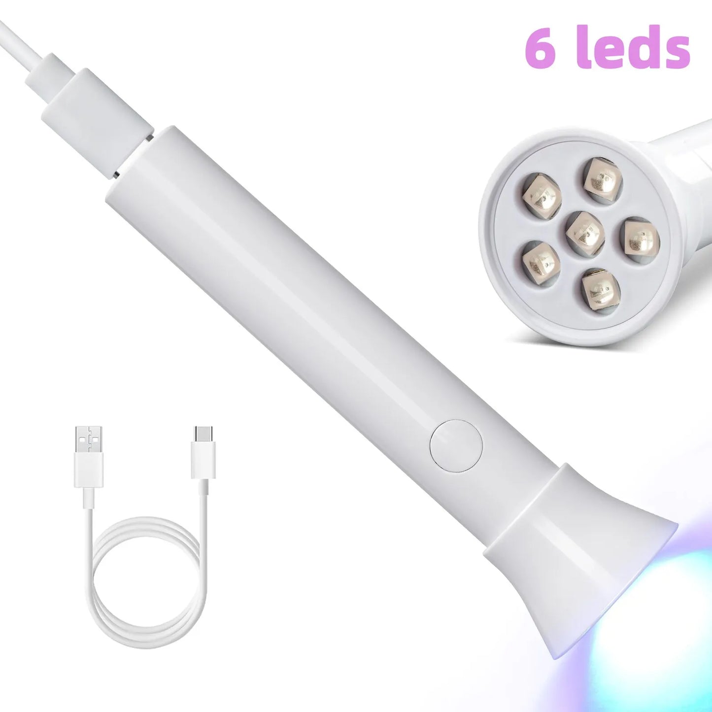 Mobiler Nageltrockner 2025: Portable Nail Dryer UV LED - Rechargeable Quick Dry Manicure Machine Art Tools Collection