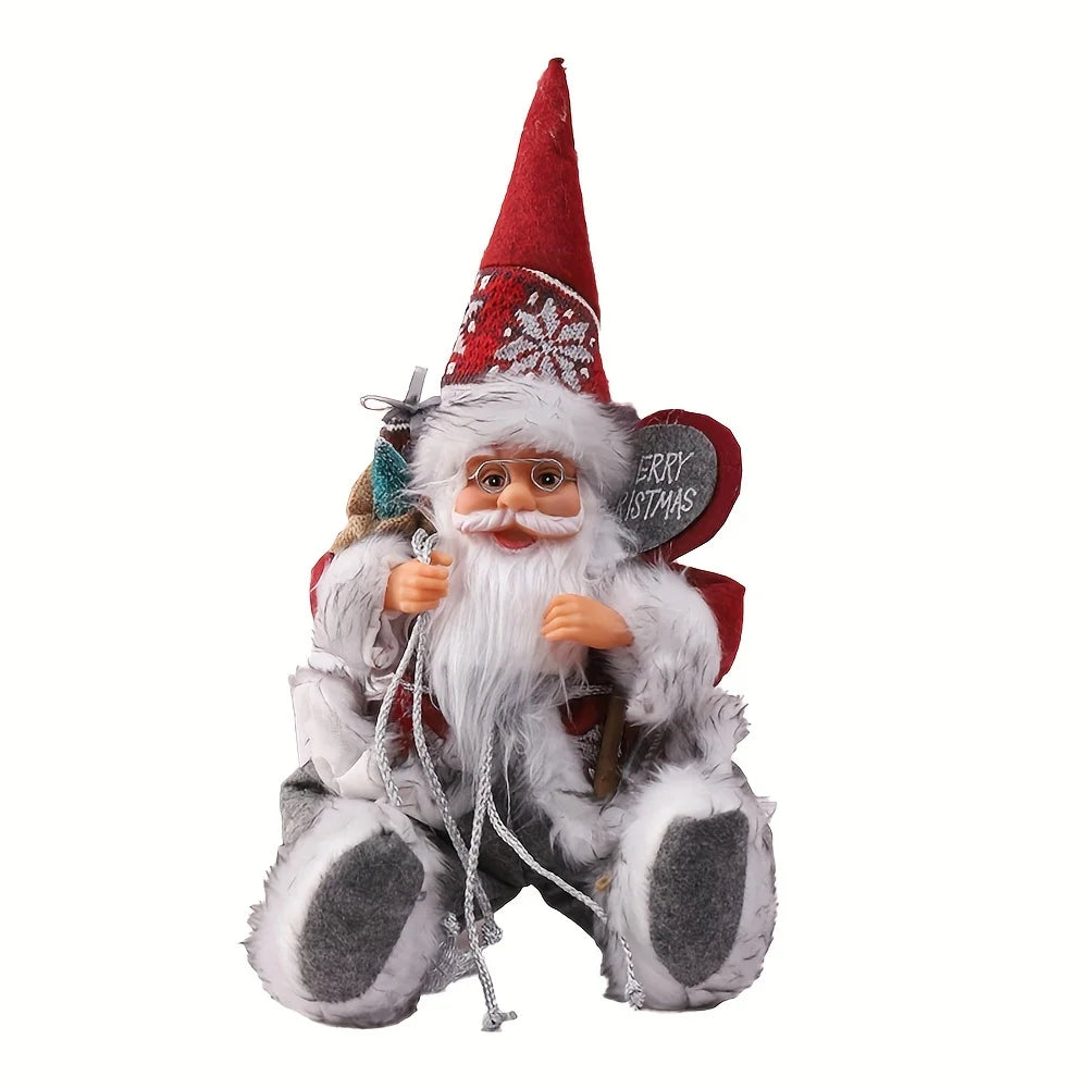 Choice Santa Sitzfigur Innen/Außen - Größe 25 cm, Material Blending