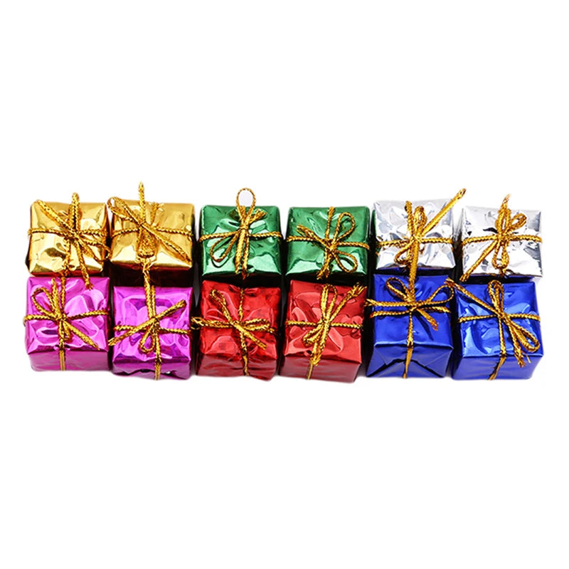 Choice Mini Geschenkbox Ornament - 12 Stück Plastik Mini Größe
