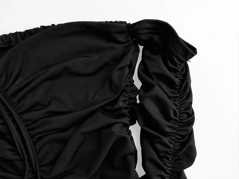 Arctic Cat Bodycon Off-Shoulder - Viskose, Elastisch, Lang