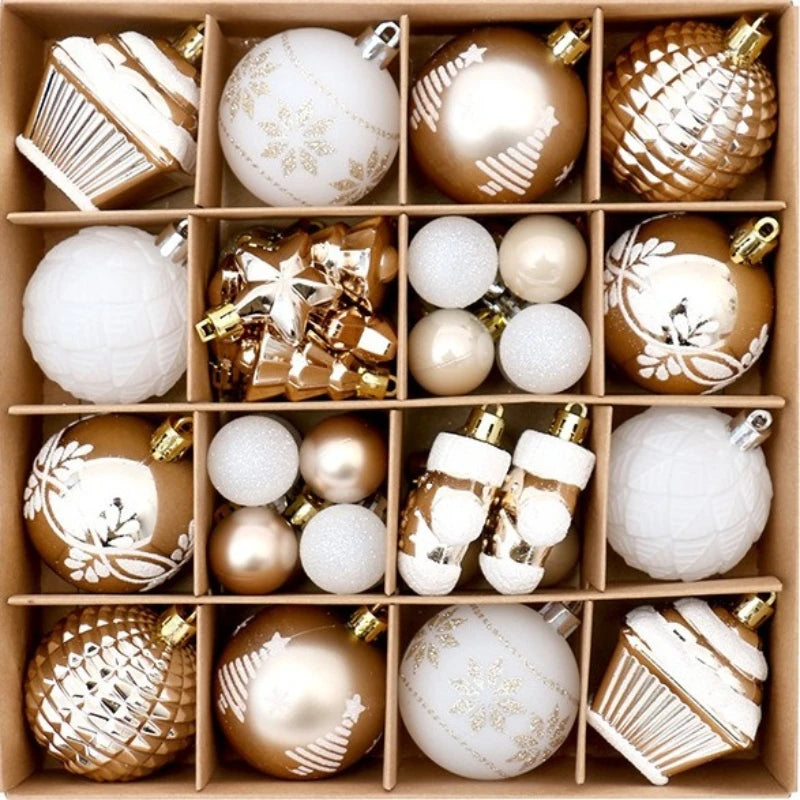 Festglanz Kugeln Premium Lackiert - 42 Stück, 6 cm Durchmesser