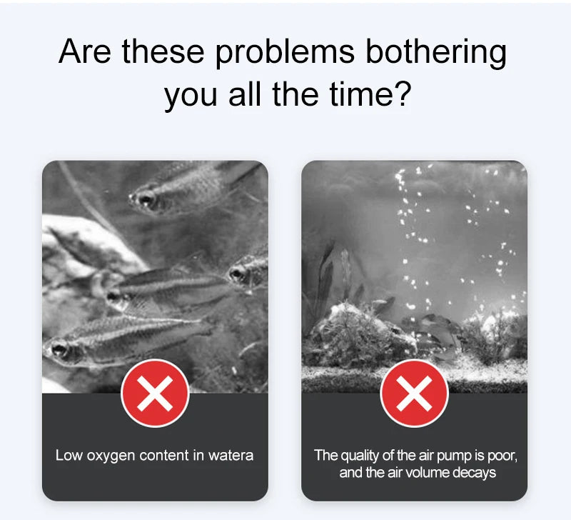 Pompă de aer silențioasă pentru acvariu TUNFAN SB988 - 12W, 220V, Ø0.5cm