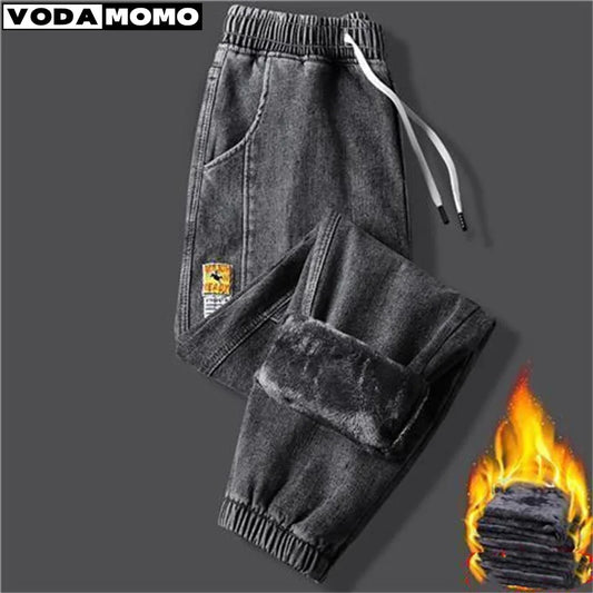 Herren-Jeans 2025: Winter-Fleece Thermal-Denim - Streetwear Collection