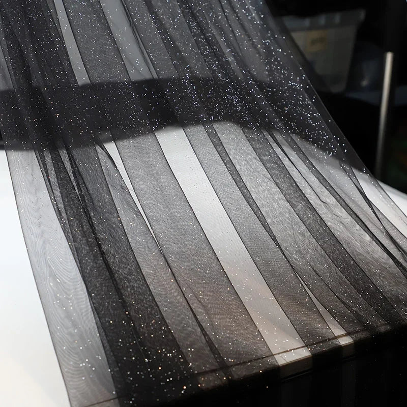 TüllPro Glitzer-Tüll - Chiffon Polyester 160cm Reißfest